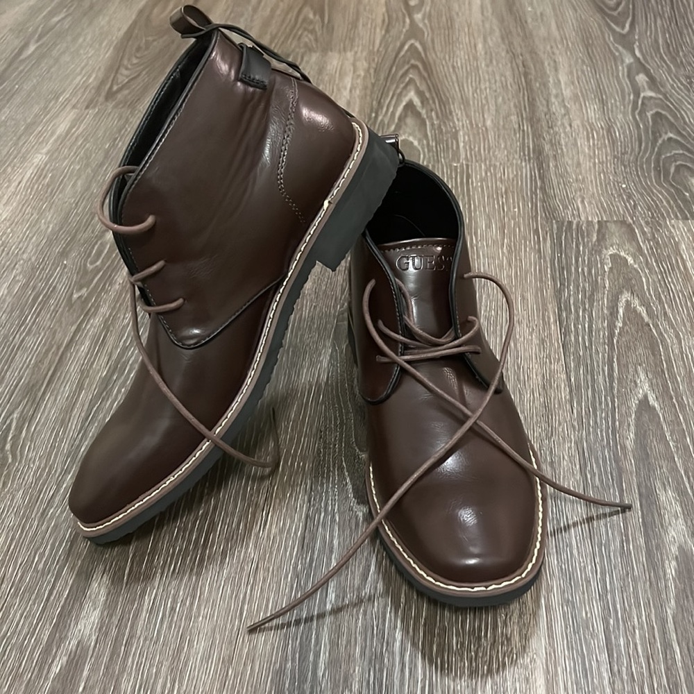 High quality leather guess semi boot size 8